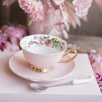 Prezenty dla Mamy Zestawy kosmetyczne  pomysł na prezent z okazji dnia mamy zestaw kosmetyków w zestawie z różową filiżanką ze spodkiem i łyżeczką 1