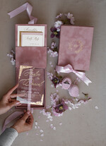 Zaproszenia dla Rodziców  zaproszenia dla Rodziców  zaproszenia dla Rodiców w welurowym pudełku, zaproszenie dla Rodziców na wesele, eleganckie zaproszenia dla Rodzicow 11