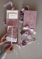 Zaproszenia dla Rodziców  zaproszenia dla Rodziców  zaproszenia dla Rodiców w welurowym pudełku, zaproszenie dla Rodziców na wesele, eleganckie zaproszenia dla Rodzicow 2