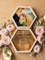 Zaproszenia dla Rodziców  zaproszenia dla Rodziców  zaproszenia na ślub dla Rodziców na ślub drewniane pudełko nadruk treści na złotym lustrze    2