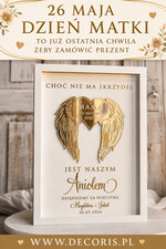 Prezenty dla Mamy ramki, puzzle, ramki na zdjęcia  prezent od serca ramka z okazji dnia mamy, podziękowanie złote serce i kwiaty w ramce - prezent na dzien matki dedykacja 5