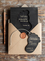 Prezenty dla Taty dzien ojca zestawy dla Taty prezent z okazji dnia taty kartka z zawieszką do auta 3