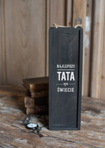 Prezenty dla Taty dzien ojca zestawy dla Taty z okazji dnia taty skrzyneczka z ozdobną butelką 1