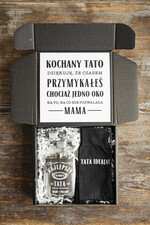 Prezenty dla Taty dzien ojca zestawy dla Taty Pomysł na prezent z okazji dnia Ojca, pudełko prezentowe skarpetki Tata idealny , tematyczne prezenty dla Taty na urodziny, zestawy prezentowe na Dzień Ojca0