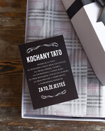 Prezenty dla Taty dzien ojca zestawy dla Taty dzień Ojca pomysł na prezent box prezentowy dla Taty satynowa mucha i spinki do mankietu 5