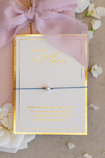 Prezenty dla świadków bransoletki i biżuteria dla świadkowej  Podziękowanie prezent dla świadkowej bransoletka z perłą- Bransoletka szczęścia na podziękowania dla świadkowej0