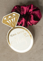 wieczór Panieński podziękowania za wieczór panieński gumka do włosów prezent na wieczór panieński, Scrunchies podziękowania za wieczór panieński, upominek dla przyjaciółek na wieczorze panieńskim 1