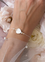 wieczór Panieński podziękowania za wieczór panieński podziękowanie za wieczór panieński- bransoletka z serduszkiem z masy perłowej Bransoletki dla Twojego Team Bride3