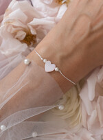 wieczór Panieński podziękowania za wieczór panieński podziękowanie za wieczór panieński- bransoletka z serduszkiem z masy perłowej Bransoletki dla Twojego Team Bride2