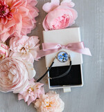 Prezenty dla świadków podziękowania dla świadkowej bransoletka z niezapominajką dla Świadkowej Prezent dla Druhny Podziękowanie dla Świadkowej, pomysł na prezent dla świadkowej podziękowanie za świadkowanie od młodej pary3