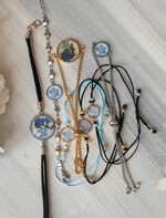 Prezenty dla świadków podziękowania dla świadkowej Elegancki prezent dla Świadkowej, bransoletka z niezapominajką, wyjątkowy prezent na podziękowanie za świadkowanie, prezent dla świadkowej po ślubie7