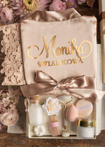 Prezenty dla świadków podziękowania dla świadkowej  podziękowanie za świadkowanie pomysł na prezenty dla świadkowej satynowy szlafrok, zeta kosmetyków 2