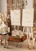 Numery na stół welurowe złote akrylowe  Stojak z numerkiem na stół Pary Młodej, tabliczka ecru na stol Pary Mlodej, welurowy numerek na stół weselny tabliczka na stół weselny w stylu glamour12