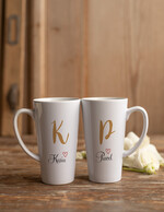  Prezenty dla Młodej Pary  Zestawy z Filiżanką lub Kubkiem     pomysł na prezent dla Pary Młodej 2 kubki do latte z nadrukiem 2