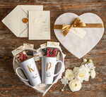  Prezenty dla Młodej Pary  Zestawy z Filiżanką lub Kubkiem     pomysł na prezent dla Pary Młodej 2 kubki do latte z nadrukiem 0