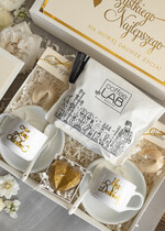  Prezenty dla Młodej Pary  Zestawy z Filiżanką lub Kubkiem Pomysł na prezent ślubny dla Młodej Pary, co dać zamiast kwiatów Parze Młodej, filiżanki dla Nowożeńców, prezent na ślub2