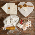 Prezenty dla Panny Młodej  Zestawy ze Szlafrokiem Prezent dla Panny Młodej satynowy szlafrok z Napisami   0