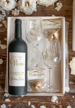  Prezenty dla Młodej Pary  zestawy i akcesoria do wina i drinków SZYBKA WYSYŁKA 48 H !!!! pomysł na prezent dla Pary Młodej akcesoria ze złotymi napisami, naklejka na własny trunek    2