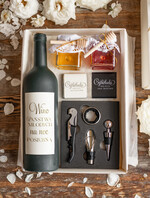  Prezenty dla Młodej Pary  zestawy i akcesoria do wina i drinków Praktyczny prezent ślubny dla Młodej Pary zestaw do trunków, naklejka na butelkę  1