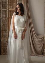 Panna Młoda  Welony długi dwuwarstwowy welon ślubny, delikatny długi welon dla panny młodej 3