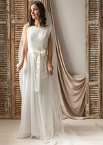 Panna Młoda  Welony długi welon ślubny, welon katedralny tiulowy, prosty minimalistyczny welon dla panny młodej9