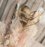  Prezenty dla Młodej Pary  flowerbox, kartki z życzeniami, pudełka na prezenty Pomysł na prezent ślubny dla Młodej Pary, pomysł na wręczenie pieniędzy Młodej Parze, co zamiast kwiatów fiolka na pieniądze, kwiaty w szkle, suszone kwiaty w kopule6