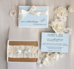 Prezenty dla Panny Młodej  podwiązki ślubne  Prezent dla Panny Młodej od Świadkowej, zestaw prezentowy na panieński, cos niebieskiego podwiązka ślubna0