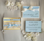 Prezenty dla Panny Młodej  podwiązki ślubne  Prezent dla Panny Młodej od Świadkowej serduszko szafirek zestaw prezentowy na panieński, cos niebieskiego podwiązka ślubna0