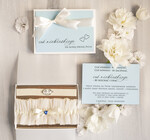 Prezenty dla Panny Młodej  podwiązki ślubne  Prezent dla Panny Młodej od Świadkowej, zestaw prezentowy na panieński, cos niebieskiego podwiązka ślubna0