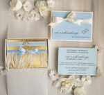 Prezenty dla Panny Młodej  podwiązki ślubne  Prezent dla Panny Młodej od Świadkowej z piórami, zestaw prezentowy na panieński, cos niebieskiego podwiązka ślubna0