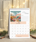 Prezenty oferta dla Firm kalendarze  Prezenty firmowe upominki biznesowe kalendarz stojący A5, prezent dla pracowników dla klientów kalendarz na biurko4