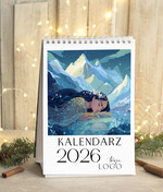 Prezenty oferta dla Firm kalendarze  Prezenty firmowe upominki biznesowe kalendarz stojący A5, prezent dla pracowników dla klientów kalendarz na biurko0