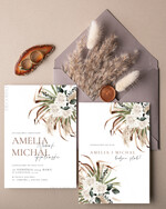 Zaproszenia ślubne Proste i Nowoczesne  minimalistyczne zaproszenia slubne, proste zaproszenia na ślub z grafiką, delikatne zaproszenia ślubne, proste wzory zaproszeń ślubnych, zaproszenia z grafiką kwiatów0