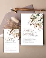 Zaproszenia ślubne Proste i Nowoczesne  minimalistyczne zaproszenia slubne, proste zaproszenia na ślub z grafiką, delikatne zaproszenia ślubne, proste wzory zaproszeń ślubnych, zaproszenia z grafiką kwiatów2