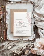 Zaproszenia ślubne Proste i Nowoczesne  minimalistyczne zaproszenia na ślub, proste zaproszenia slubne z grafiką, delikatne zaproszenia slubne, proste wzory zaproszeń ślubnych, zaproszenia z grafiką kwiatów3