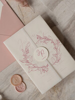 Zaproszenia ślubne Proste i Nowoczesne  pudrowe różowe zaproszenia slubne eleganckie zaproszenia ślubne z kalką, delikatne zaproszenia slubne, proste i nowoczesne wzory zaproszeń ślubnych3