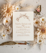 Zaproszenia ślubne Proste i Nowoczesne  rustykalne zaproszenia ślubne, minimalistyczne zaproszenia na ślub, delikatne zaproszenia slubne proste wzory zaproszeń ślubnych, nowoczesne zaproszenia slubne3