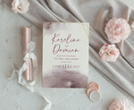 Zaproszenia ślubne Proste i Nowoczesne  nowoczesne zaproszenia slubne pudrowy róż, eleganckie zaproszenia na ślub, delikatne zaproszenia ślubne, proste wzory zaproszeń ślubnych1