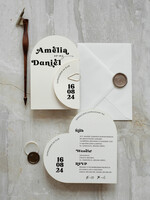 Zaproszenia ślubne Proste i Nowoczesne  zaproszenia ślubne z ozdobnym spinaczem, minimalistyczne zaproszenia na ślub w kształcie serca, delikatne zaproszenia slubne proste wzory zaproszeń ślubnych0