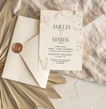 Zaproszenia ślubne Proste i Nowoczesne  nowoczesne zaproszenia slubne  w kolorze ecru, proste zaproszenia na ślub, delikatne zaproszenia slubne, eleganckie zaproszenia na slub, proste wzory2