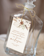 Zawieszki na butelki Nowoczesne prosta forma  zawieszki na butelkę, proste zawieszki ślubne, rustykalne zawieszki na alkohol z dowolną treścią, ozdobna zawieszka na wódkę weselną, etykieta na butelki1