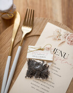 Menu Nowoczesne prosta forma  Menu weselne dekoracje stołów weselnych, karta dań na weselu, karta drinków, menu dowolna treść 3