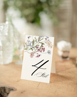 Numery na stół Nowoczesne prosta forma  Eleganckie numerki na stół weselny, numeracja stołów weselnych, proste i delikatne numerki na stoły weselne, dekoracja stołu weselnego 1