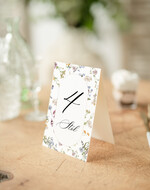 Numery na stół Nowoczesne prosta forma  Eleganckie numerki na stół weselny, numeracja stołów weselnych, proste i delikatne numerki na stoły weselne, dekoracja stołu weselnego 2