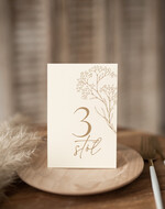 Numery na stół Nowoczesne prosta forma  Eleganckie numerki na stół weselny, numeracja stołów weselnych, proste i delikatne numerki na stoły weselne1