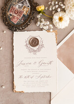 Zaproszenia ślubne Wydzierane Brzegi wyjątkowe zaproszenia ślubne, zaproszenia ślubne z płatkami zlota, zaproszenia slubne z gipsówką, rustykalne zaproszenia na ślub z gipsówką3