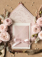 Zaproszenia ślubne Wydzierane Brzegi delikatne zaproszenia ślubne, wydzierane zaproszenia ślubne, eleganckie zaproszenia na ślub, rustykalne zaproszenia slubne, zaproszenia ślubne ze wstążką  3