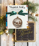 Prezenty oferta dla Firm CZEKOLADA/ pralinki/ bomboniery czekoladki ptasie mleczko bombonierka na prezent świąteczny z logo, Drobne prezenty dla firm świąteczne czekoladki z życzeniami, Bombonierka świąteczna z życzeniami, drobne upominki na święta dla pracowników, świąteczne gadżety kontrahentów0