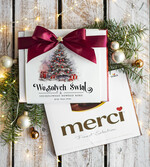 Prezenty oferta dla Firm CZEKOLADA/ pralinki/ bomboniery czekoladki bombonierka na prezent świąteczny z logo,  Drobne prezenty dla firm świąteczne czekoladki z życzeniami, Bombonierka świąteczna z życzeniami, drobne upominki na święta dla pracowników, świąteczne gadżety  kontrahentów0