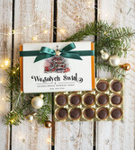 Prezenty oferta dla Firm CZEKOLADA/ pralinki/ bomboniery czekoladki bombonierka na prezent świąteczny z logo,  Drobne prezenty dla firm świąteczne czekoladki z życzeniami, Bombonierka świąteczna z życzeniami, drobne upominki na święta dla pracowników, świąteczne gadżety  kontrahentów0